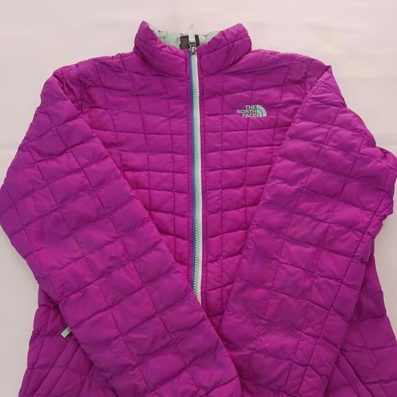 The North Face CSG4 Youth Girl's Size L (14/16) Purple Thermoball Puffer Jacket - Picture 13 of 16